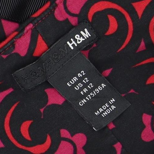 H&M Women's Multicoloured Sleeveless Top Size 14