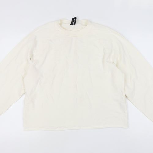 Collusion Women's Ivory Pullover Sweatshirt Size 8