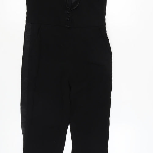 Maje Women's Black Sleeveless Jumpsuit, Size 6, Formal One-Piece