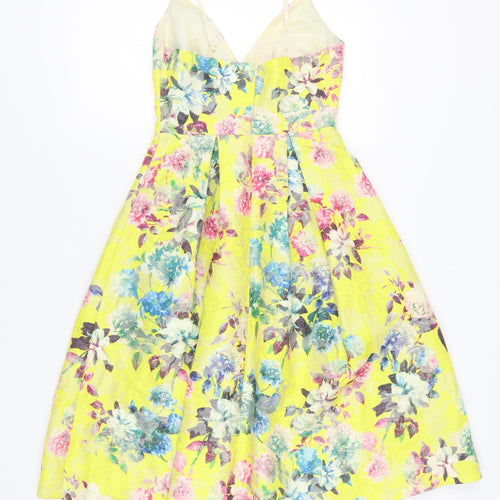 New Look Women's Multicoloured Fit & Flare Dress Size 8