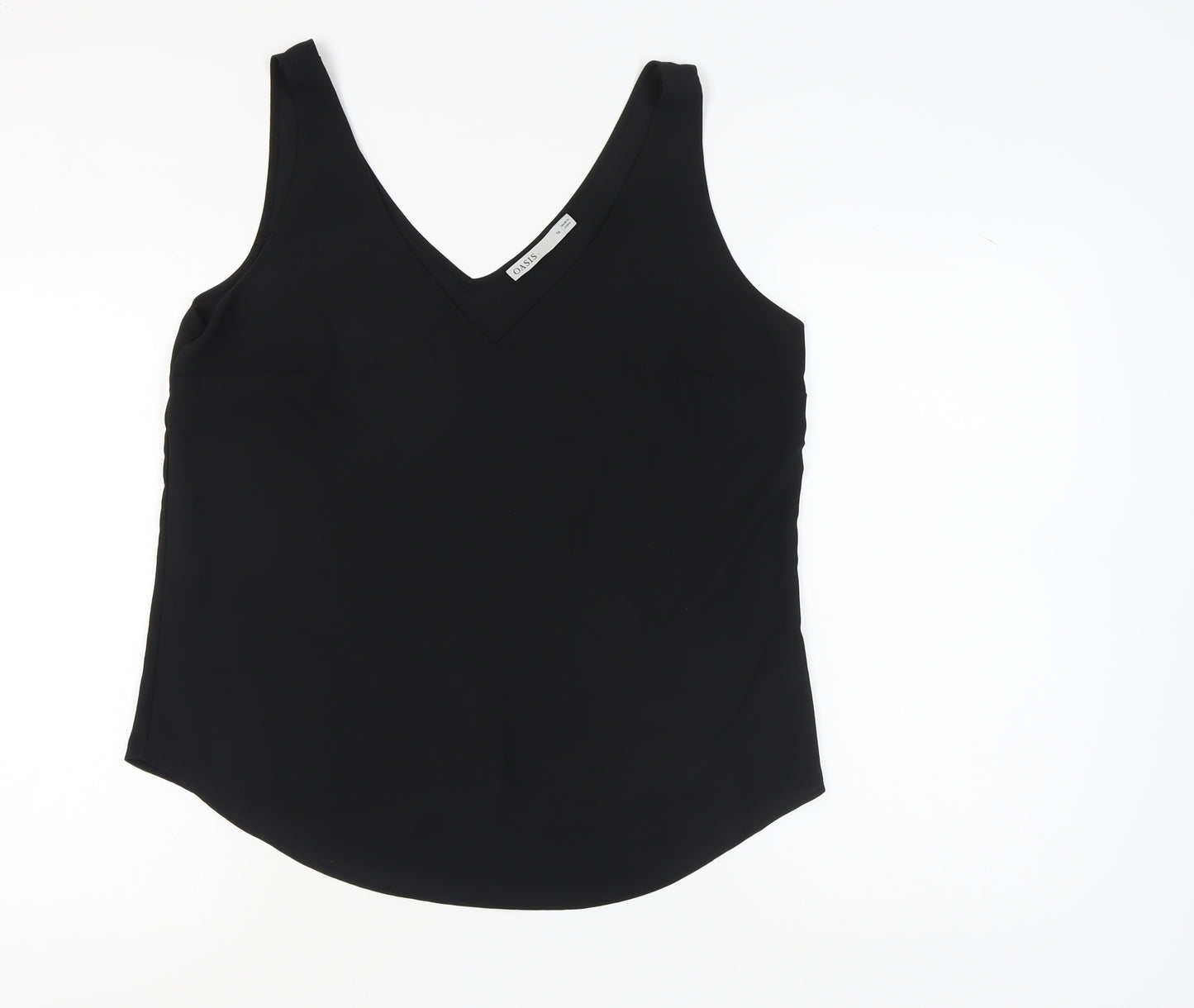 Oasis Women's Black Tank Top, Size 16, V-Neck