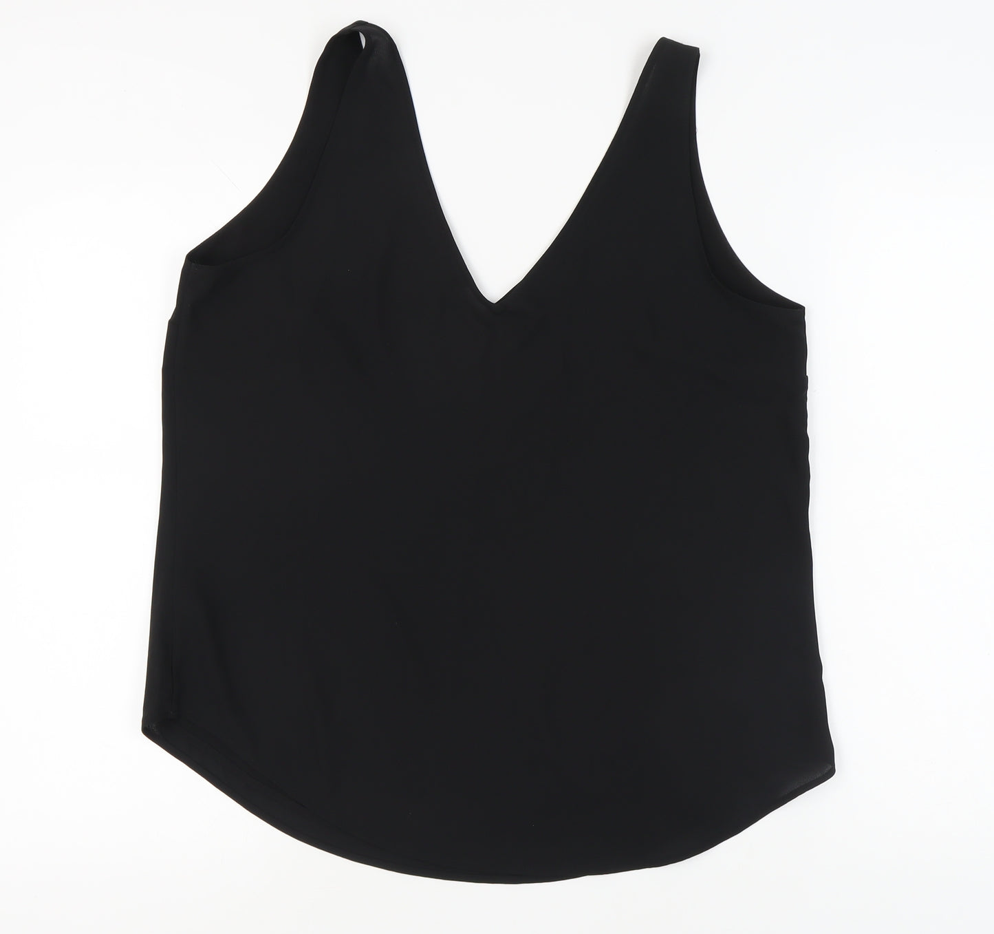 Oasis Women's Black Tank Top, Size 16, V-Neck