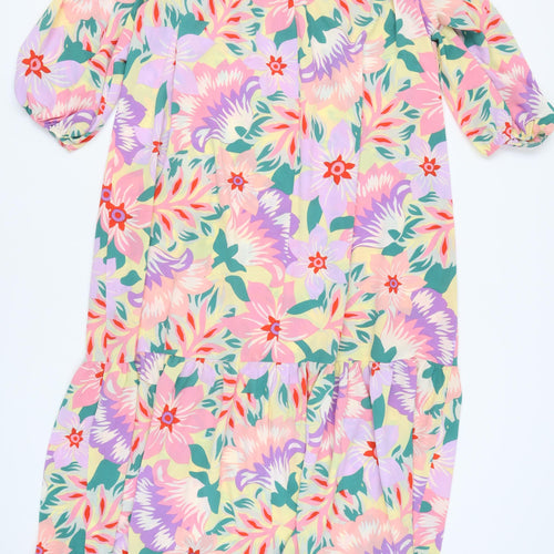 ASOS DESIGN Women's Multicoloured Plus Size Dress