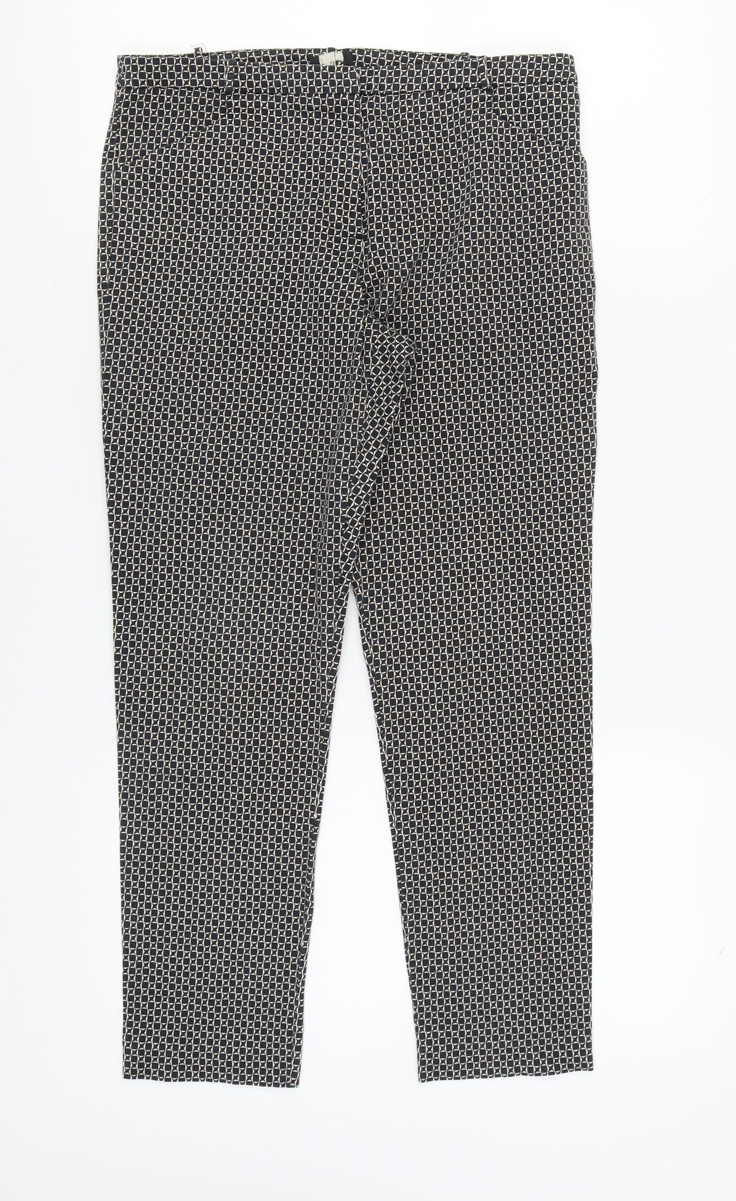 Oasis Women's Geometric Trousers Size 12