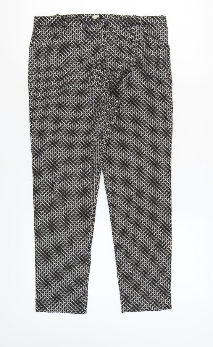 Oasis Women's Geometric Trousers Size 12