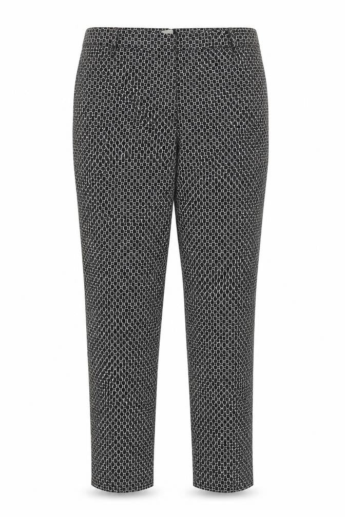 Front view of Oasis Women's Geometric Trousers, size 12
