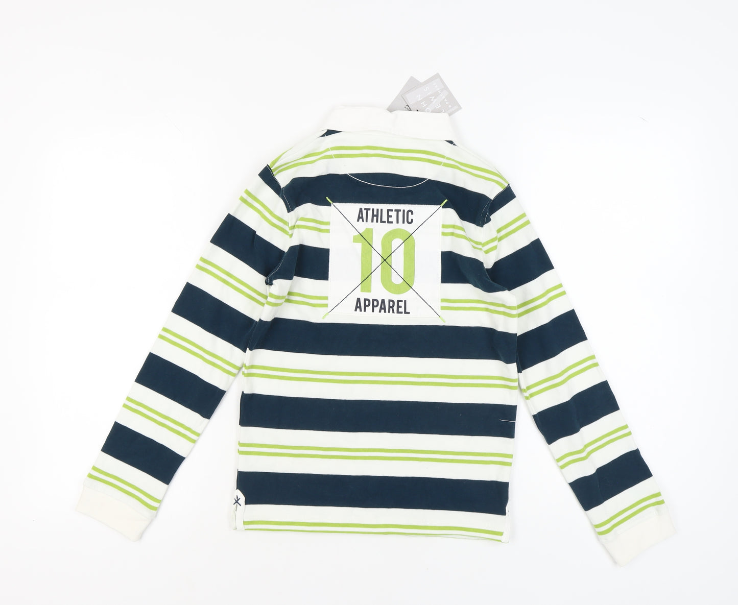 John Lewis Boys Multicoloured Striped Polo Shirt 11 Years