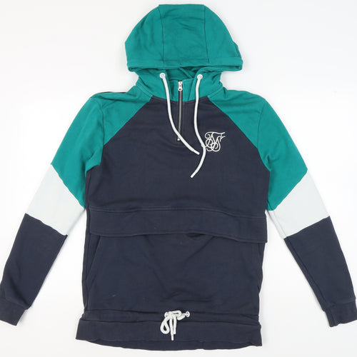 SikSilk Men's Multicoloured Full Zip Hoodie S