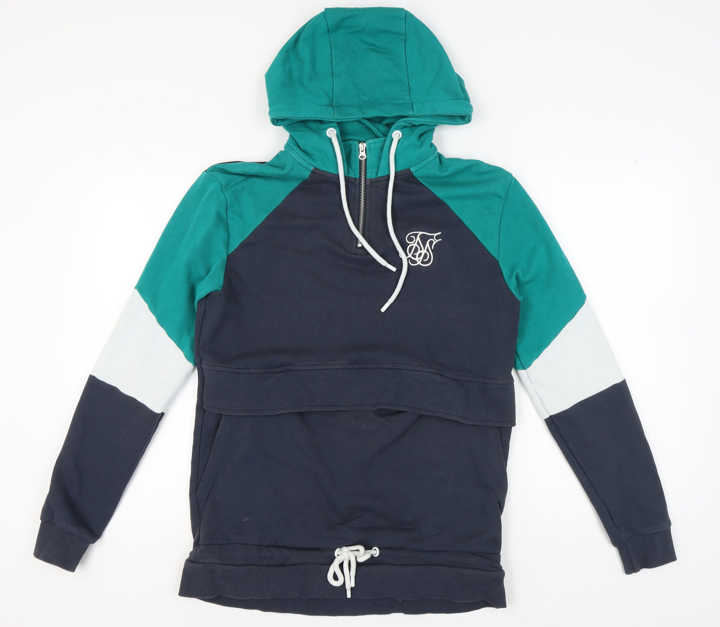 SikSilk Men's Multicoloured Full Zip Hoodie S