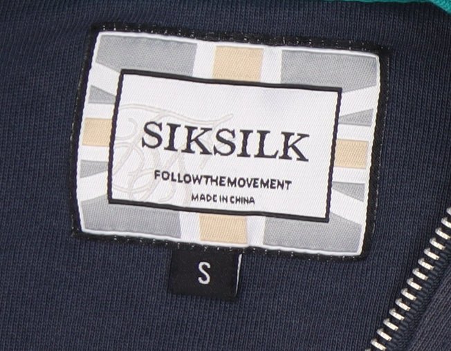 SikSilk Men's Multicoloured Full Zip Hoodie S