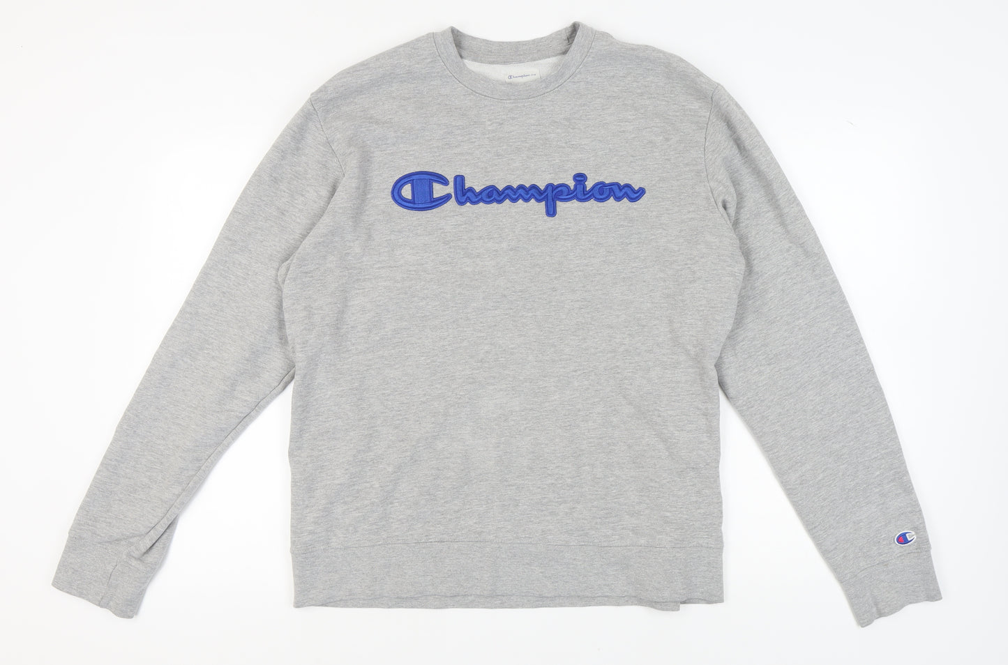 Champion Men's Grey Pullover Sweatshirt L