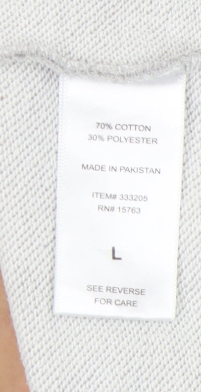 Champion Men's Grey Pullover Sweatshirt L