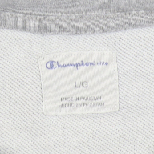 Champion Men's Grey Pullover Sweatshirt L