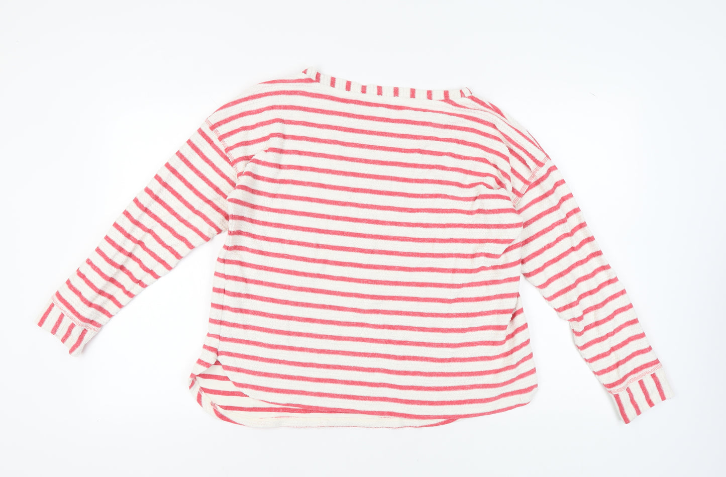 Marks and Spencer Women's Red Striped Sweatshirt Size 20