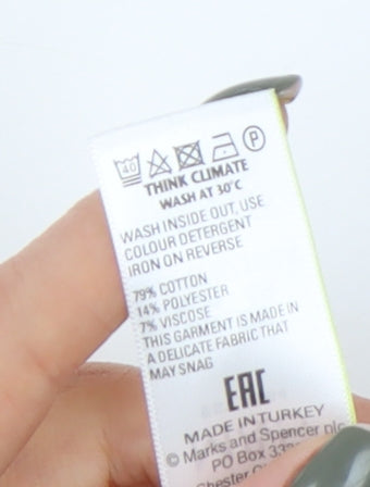 Marks and Spencer Women's Red Striped Sweatshirt Size 20