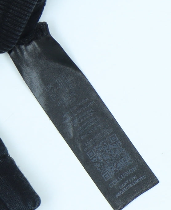 Collusion Women's Black Jogger Trousers Size 12