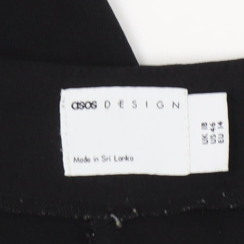 ASOS Design Black Women's Belted Trousers Size 18