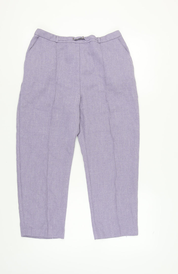 Honor Millburn Women's Purple Trousers Size 14