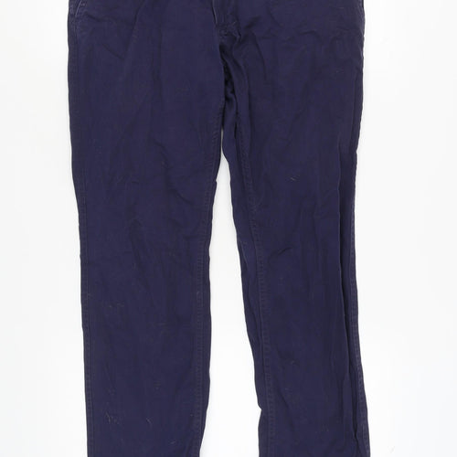 Saxnet Ltd Men's Blue Classic Chino Trousers, M, Cotton