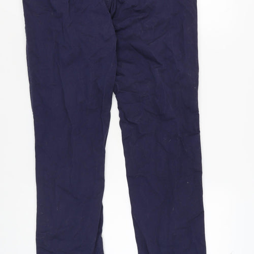Saxnet Ltd Men's Blue Classic Chino Trousers, M, Cotton