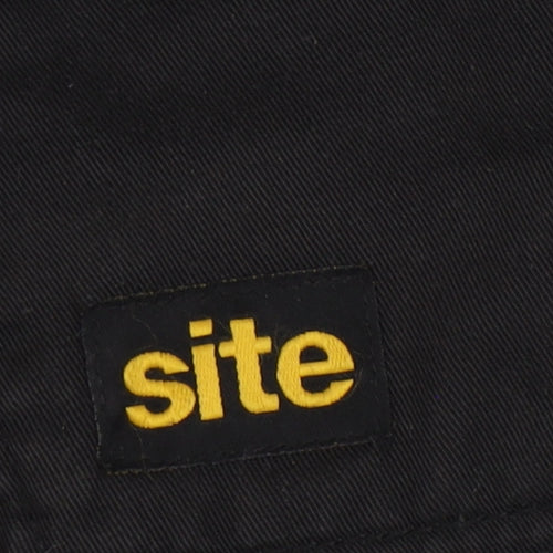 Site Men's Black Cargo Trousers, Size L, 36W 32L