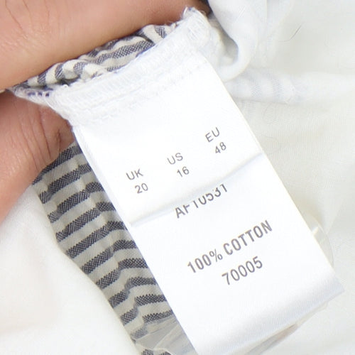Cotton Traders Women's Blue Chino Shorts Size 20