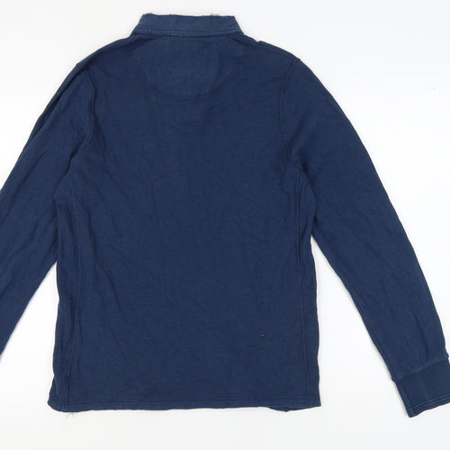 Abercrombie & Fitch Men's Blue Collared T-Shirt M