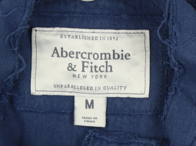 Abercrombie & Fitch Men's Blue Collared T-Shirt M