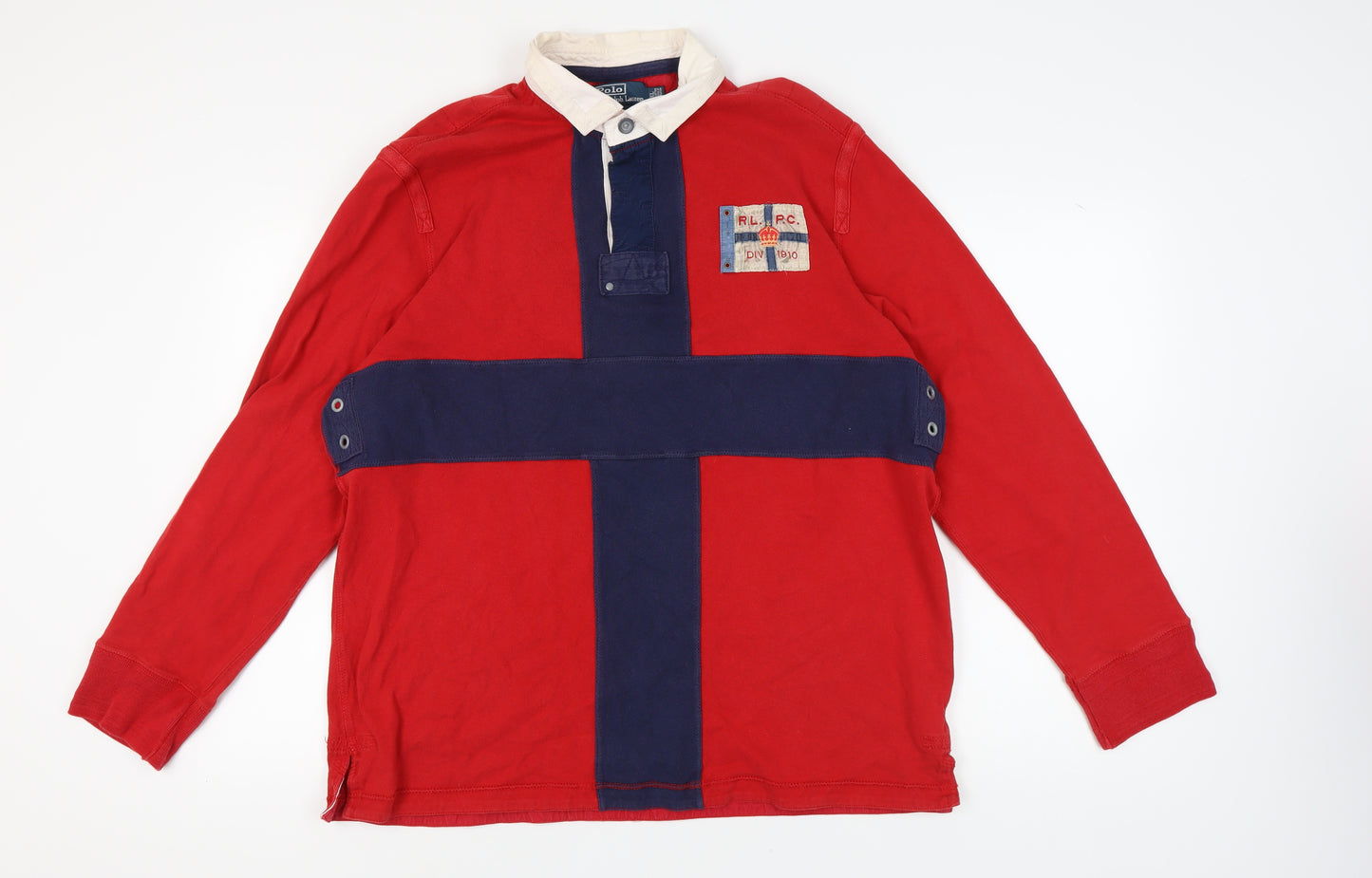 Ralph Lauren Men's Red Nautical Polo Shirt XL