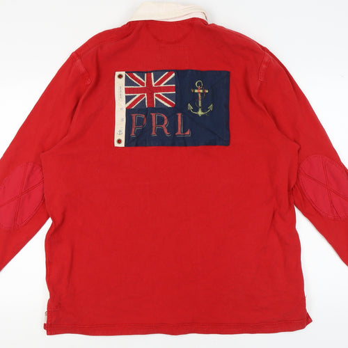 Ralph Lauren Men's Red Nautical Polo Shirt XL