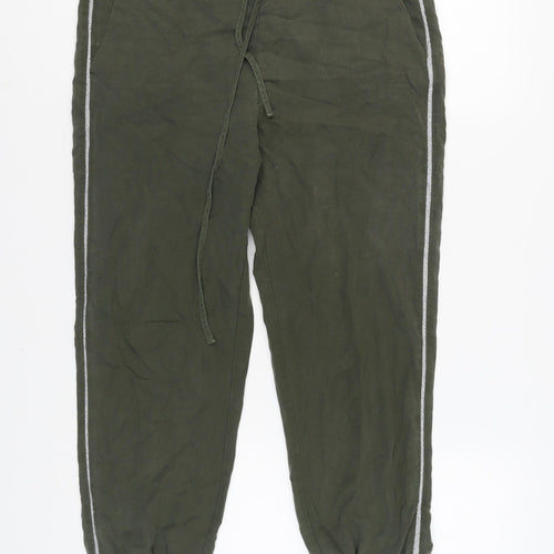 Zara Women's Green Jogger Trousers XS