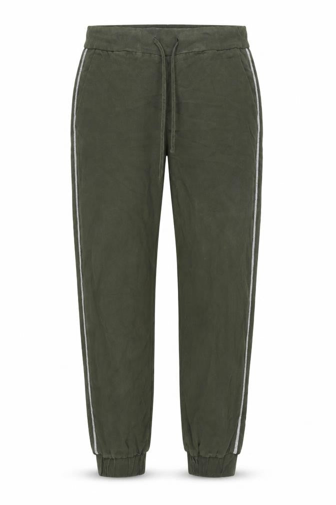 Front view of Zara Women's Green Jogger Trousers XS
