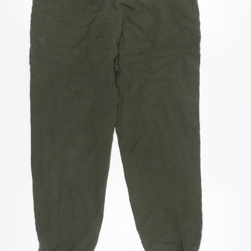 Zara Women's Green Jogger Trousers XS