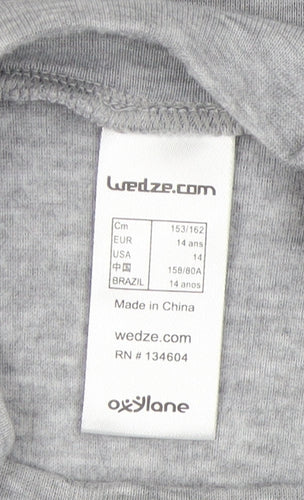 Wedze Teens Grey Long Sleeve T-Shirt Size 14