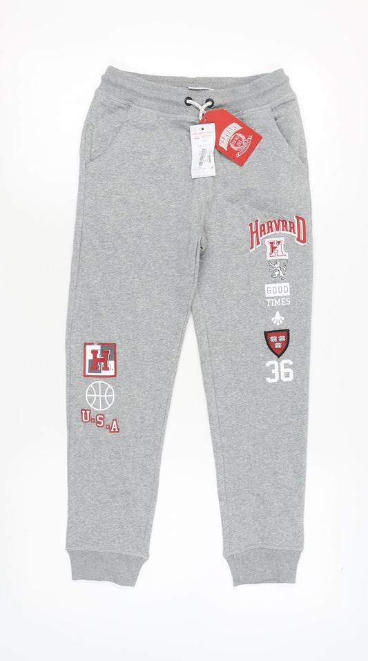 Harvard Girls Grey Jogger Trousers 10-11 Years