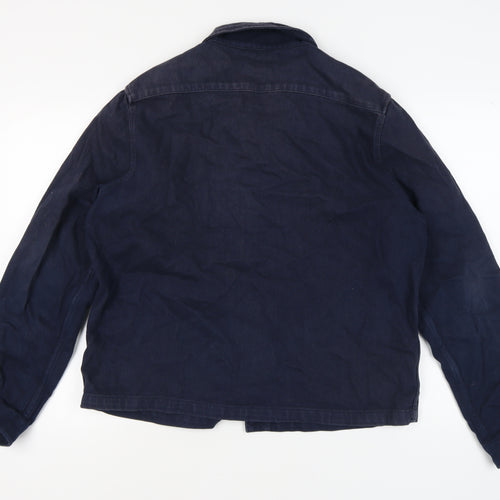 Farrell Men's Blue Cotton Jacket L