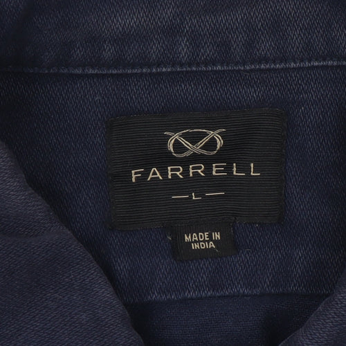 Farrell Men's Blue Cotton Jacket L