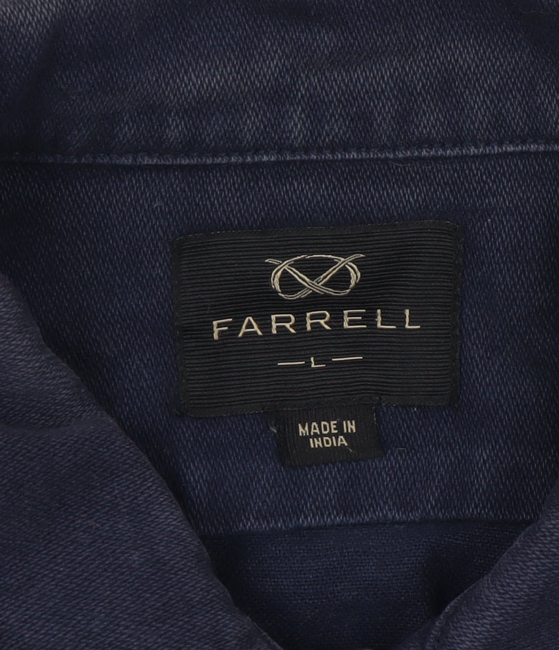 Farrell Men's Blue Cotton Jacket L