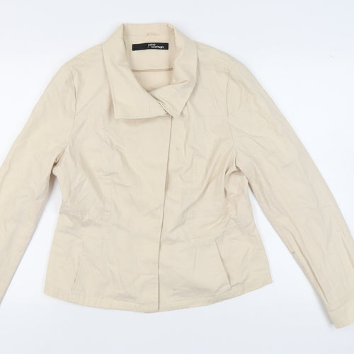Jane Norman Women's Beige Jacket Size 16