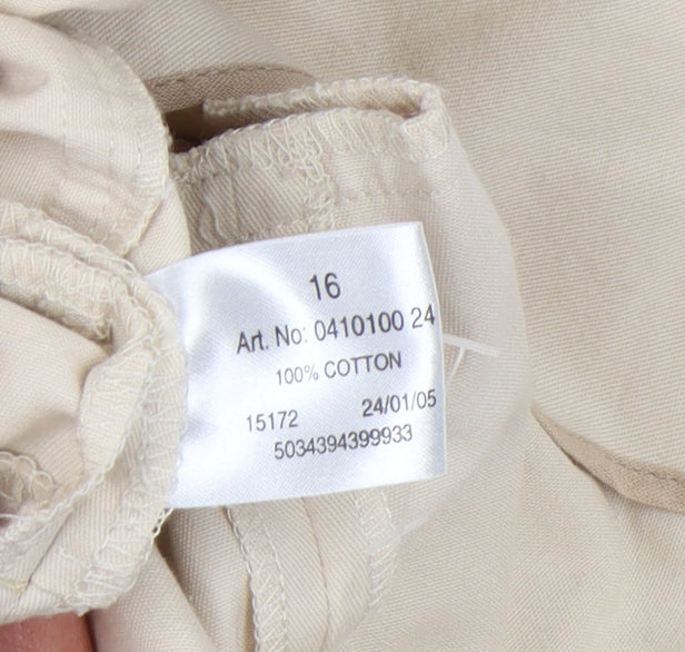 Jane Norman Women's Beige Jacket Size 16