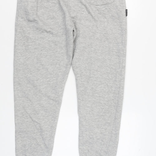 Slazenger Men's Grey XL Sweatpants with Logo and Pockets