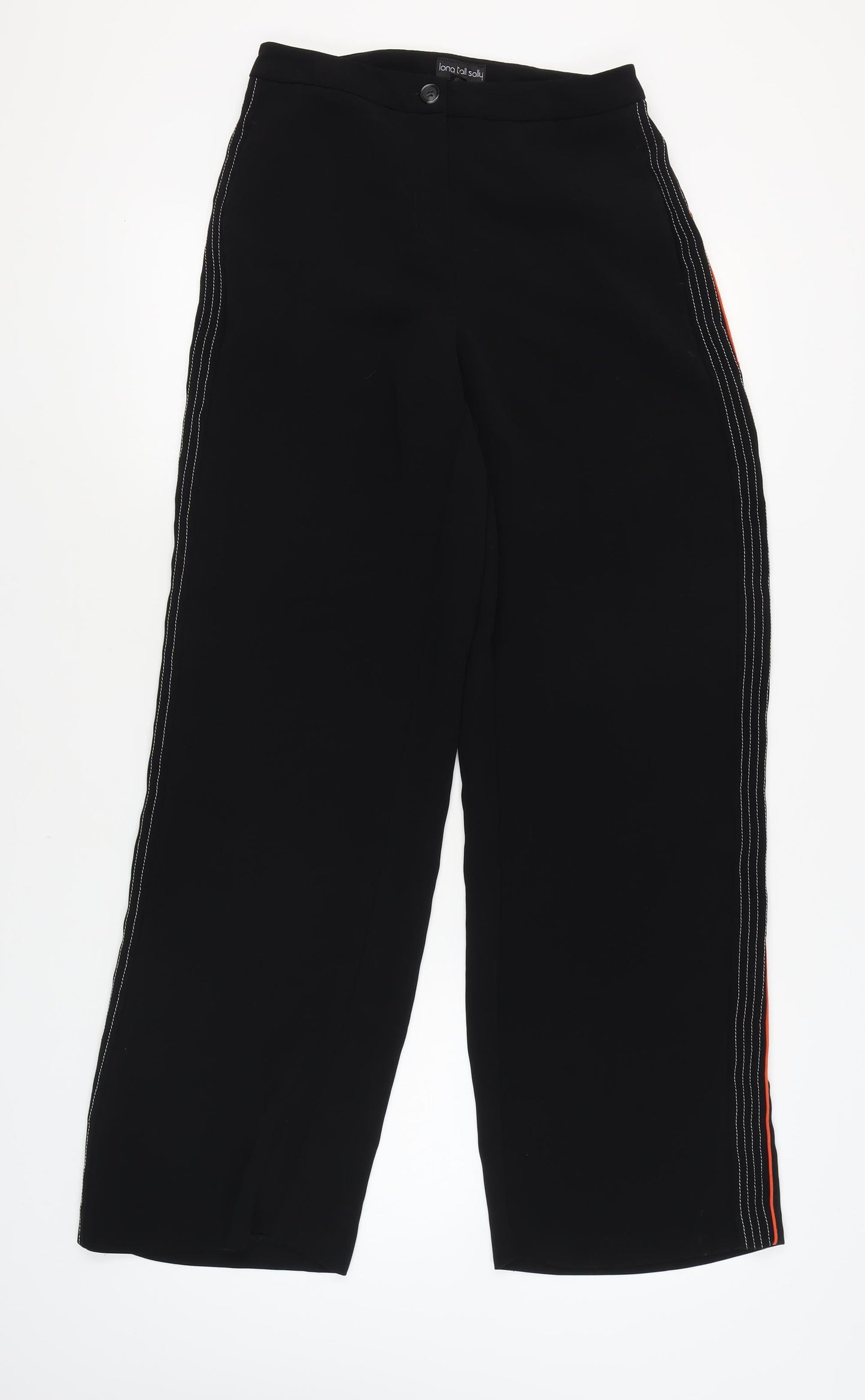 Long Tall Sally Women's Black Straight Trousers Size 8