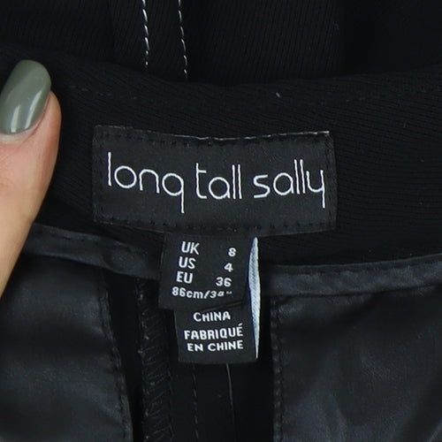 Long Tall Sally Women's Black Straight Trousers Size 8