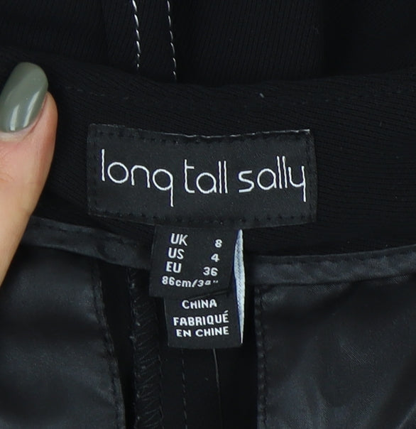 Long Tall Sally Women's Black Straight Trousers Size 8