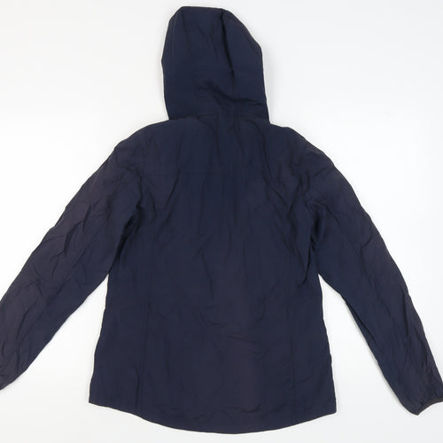 FatFace Women's Blue Hooded Windbreaker Jacket Size 10