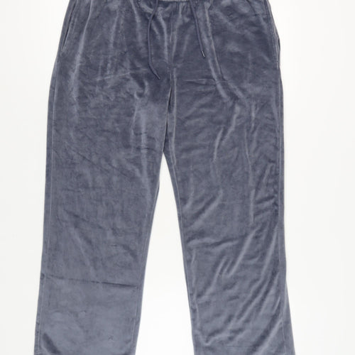 Cotton Traders Women's Grey Velour Trousers Size 14