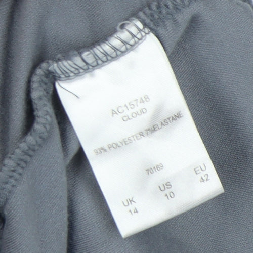 Cotton Traders Women's Grey Velour Trousers Size 14
