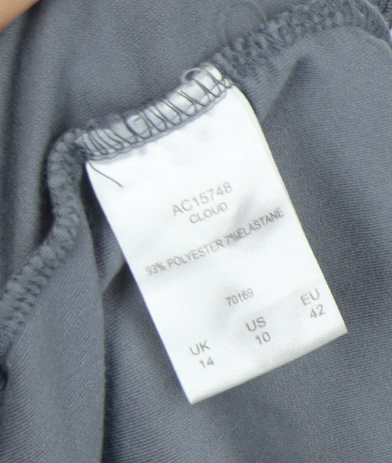 Cotton Traders Women's Grey Velour Trousers Size 14