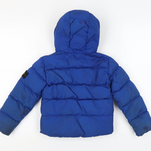 Stone Island Junior Boys Blue Puffer Jacket 6 Years