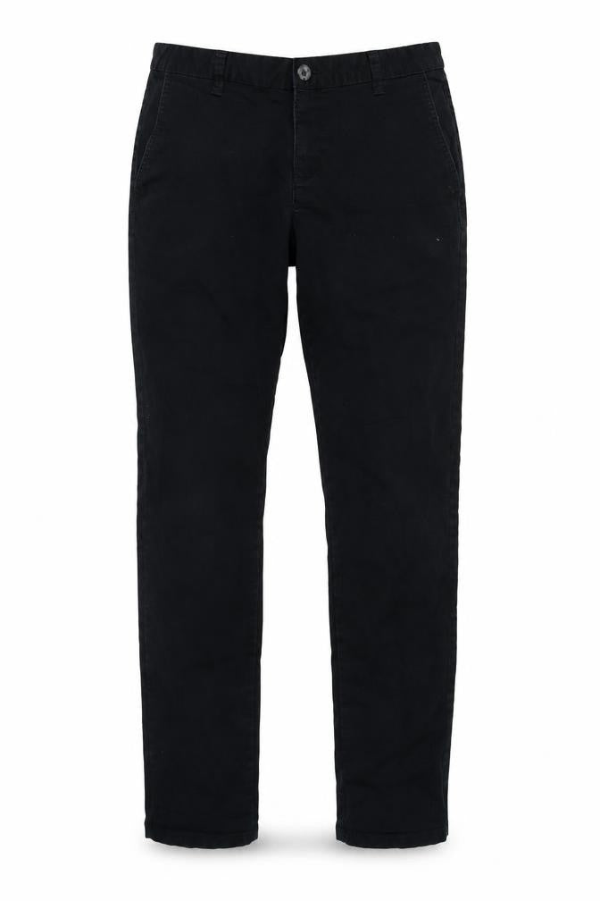 Front view of LC Waikiki Men's Black Chino Trousers 30